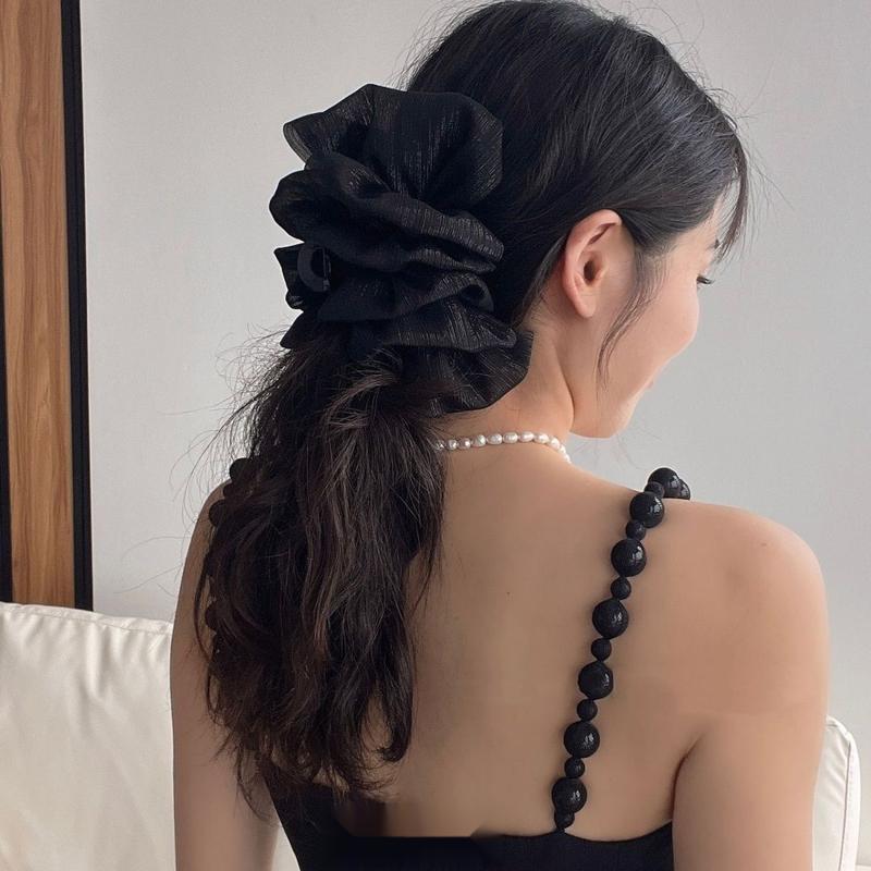 Product Introduction of Kẹp Tóc Lưới, Hình Đám Mây, Phụ Kiện Tóc Dễ Phối Đồ Cho Nữ, Hoa Xốp Voan, Nơ Lớn Sang Trọng, Phụ Kiện Tóc, Kẹp Tóc Seersucker 2