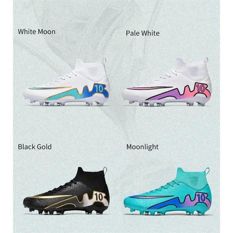 Product Introduction of Ready Stock AG Spike Football Boots 4 Colors High-Top Football Boots Spike Football Boots Anti-Slip Comfortable Grass Training Shoes Futsal Football Boots Adult Outdoor Grass Casual Shoes Anti-Slip Wear-Resist 41