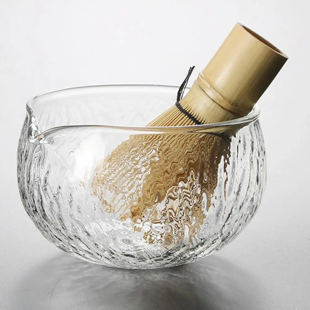 Bát Matcha Thủy Tinh, Dung Tích 500ml, Có Mỏ Vòi, Chống Trầy Xước, Thủy Tinh Borosilicate Cao, Thích Hợp Cho Matcha, Trà Đá Tiệc Tùng, Bộ Bát Matcha