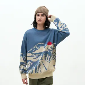Roughneck RS001 Blue Bromoblu Knitwear crewneck panjang Pria Sweater Santai Cowok Tebal Tebal Baju Roughneck RS001 Blue Bromoblu Knitwear crewneck panjang Pria Sweater Santai Cowok Tebal Tebal Baju
