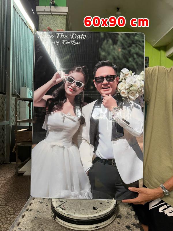 60x90 Bo Viền Ảnh tráng gương 4K HD treo tường decor trang trí