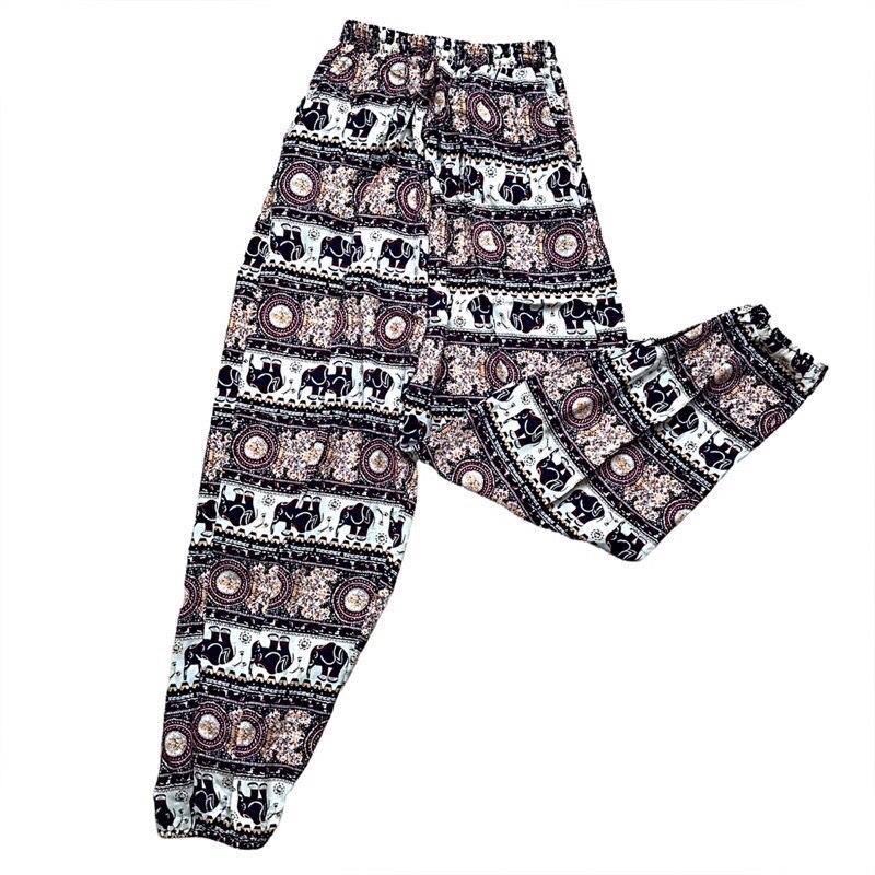 Quần lanh dài thổ cẩm nam nữ ống xuông và bo Menswear Pants Jeans Có Túi