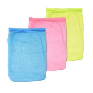 Waslap Handuk Bayi Boboko Kota 3 pcs - Warna Kuning, Pink, dan Biru