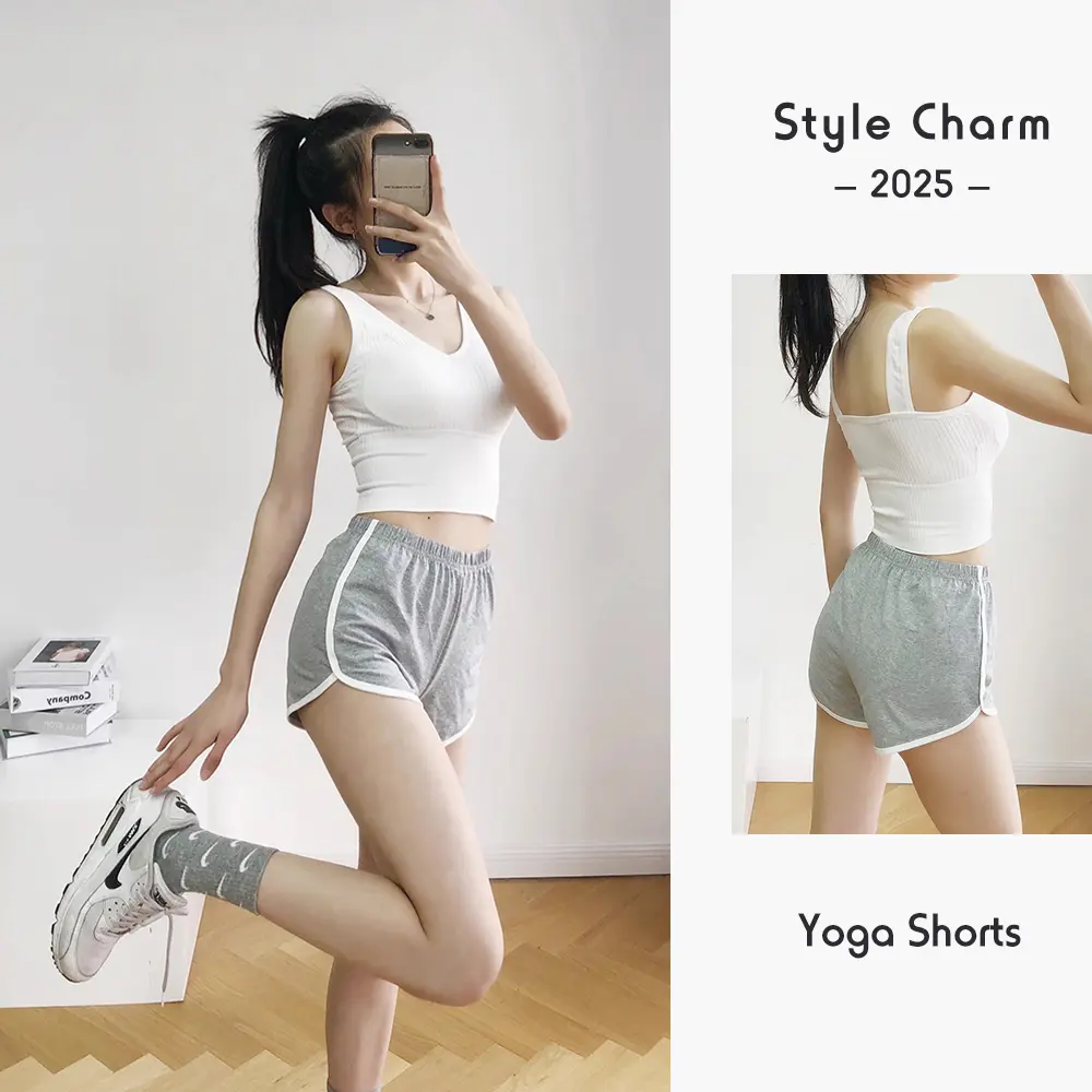 Women's Yoga Shorts High Waist A Line Loose Fit Home Leisure Pants