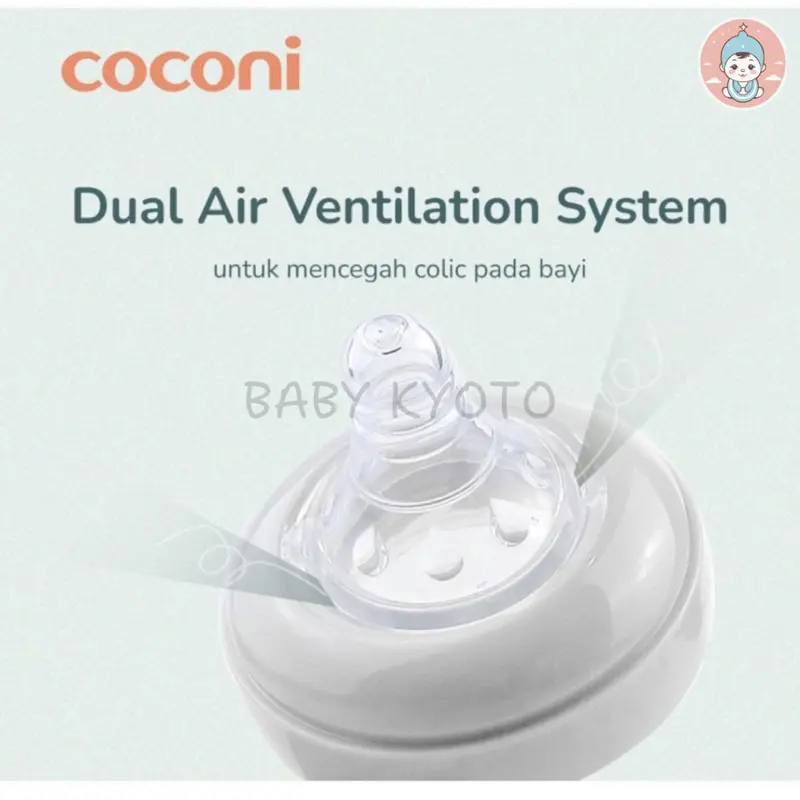 BK Coconi Wide Neck Baby Feeding Bottle Botol Dot Susu Asi Bayi Wideneck Anti Kolik 120/270 Ml 4