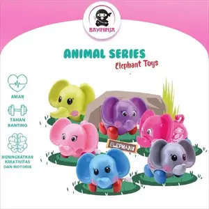 IQANGEL Elephant Toys Mainan Motorik Anak Gajah