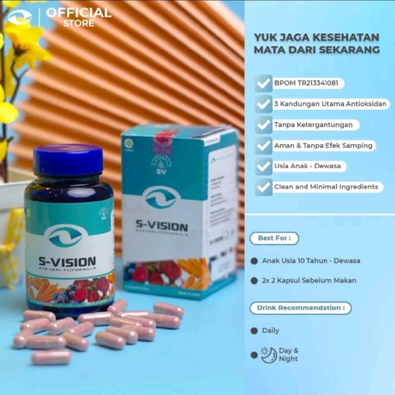 Smartvision S-VISION Easy Suplemen Kesehatan Mata Minus Ampuh - 30 CAP 3