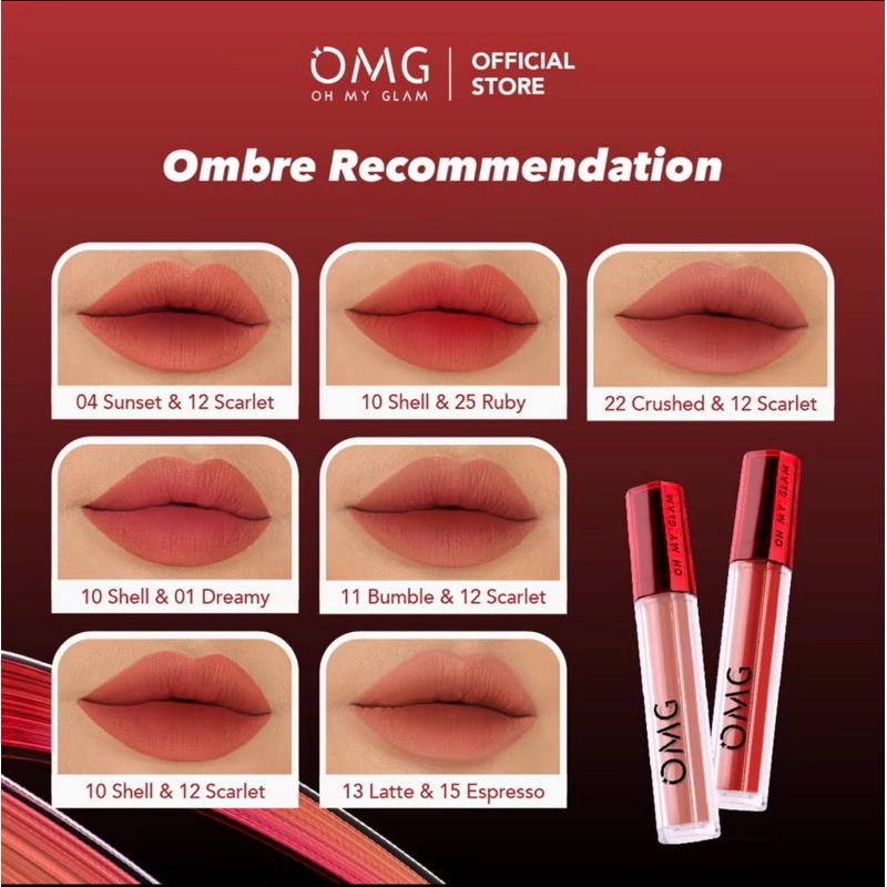 Najmio OMG OH MY GLAM Mattelast Lip Cream 2.9 g - Lip Cream Matte Dengan Warna Intense, Tahan Lama & Ringan 4