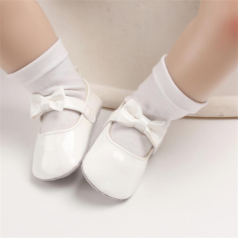 Product Introduction of Baby Girls Cute Moccasinss Soft Sole Bowknot PU Leather Flats Shoes First Walkers Non-Slip Spring Summer Princess Shoes 32