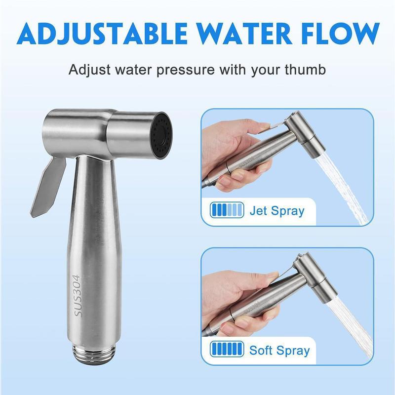 Faucet Household Companion Bathroom Shower Head Self-Cleaning Handheld Toilet Spray Gun Matching Pressurization Flushing Device 6