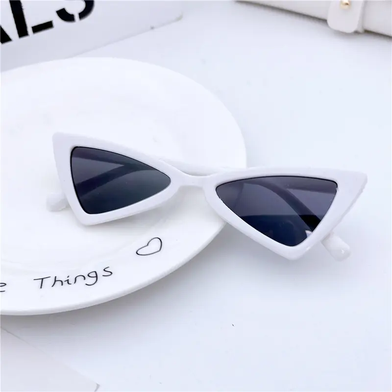 Kính Râm Trẻ Em, Thiết Kế Tam Giác, Dành Cho Bé Gái Và Bé Trai, Phong Cách Xuyên Biên Giới, Hợp Xu hướng Và Ngầu, Chống Tia Cực Tím, Kính Che Nắng, Hợp Xu hướng, Thích Hợp Cho Bé Gái 5