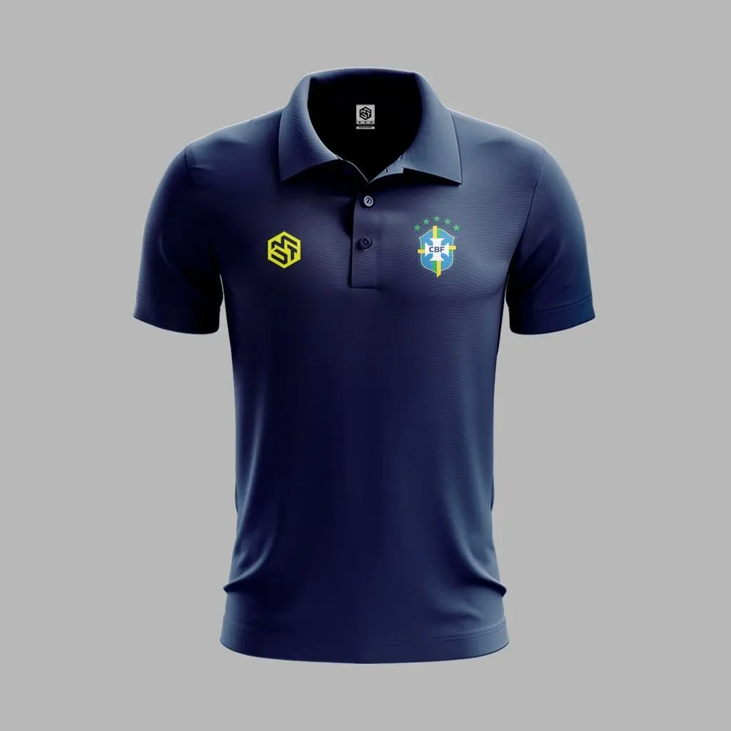 2022 Brazil World Cup Jersey Navy Blue