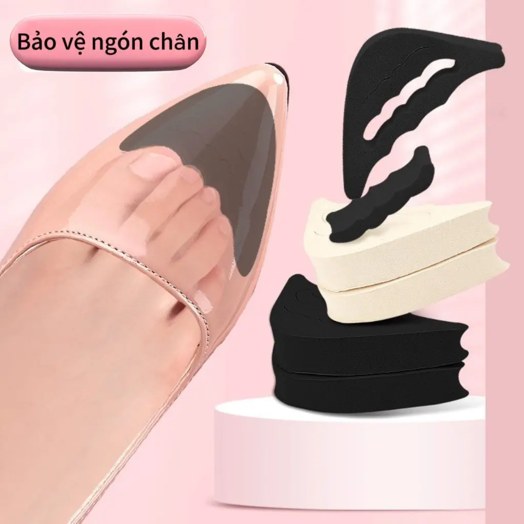 Miếng lót mũi giày êm ngón chân khi mang giày cao gót, tấm lót giúp giảm size cho giày bị rộng.