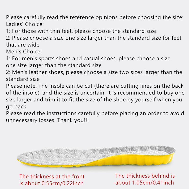 Soft Elastic Breathable Shoe Insoles, 1 Pair Comfortable Sports Insoles, Sweat Absorbent, Lightweight and Soft Insoles for Comfortable and Non Tiring Feet, Valentine's Day Gift Footwear Bedroom 5