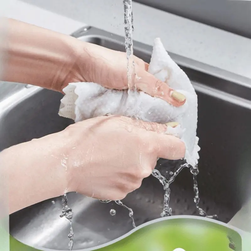 Disposable Dish Cloth, 10pcs Non-woven Fabric Dish Cloth, Kitchen Cleaning Cloth, Household Cleaning Tool for Kitchen 6