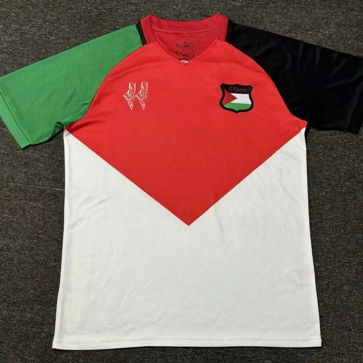 24~25 Palestine Red and Green Special Edition New Men's Soccer Jersey Casual Sports Football Wear