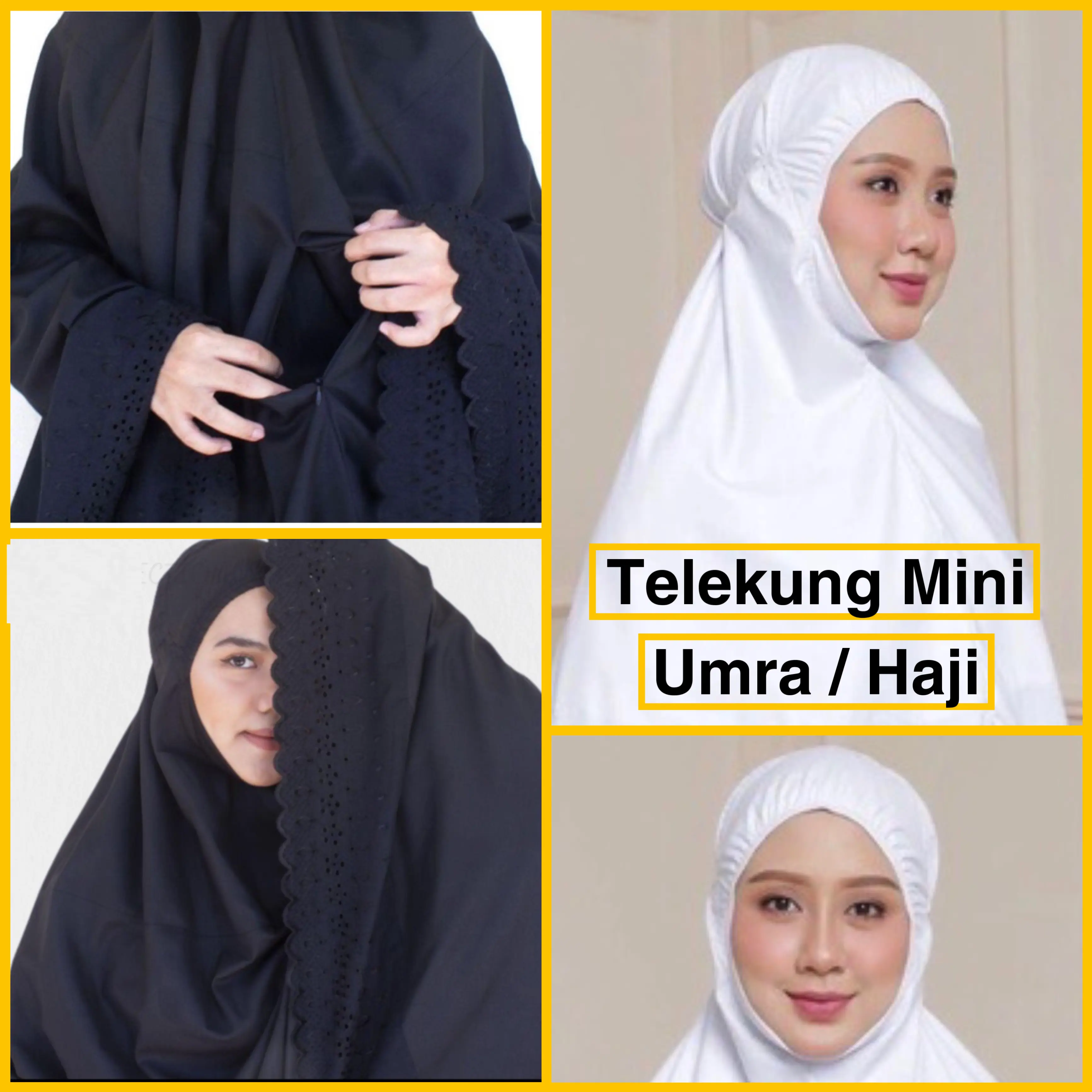 NEW MINI TELEKUNG BERPOKET COTTON HAJI DAN UMRAH