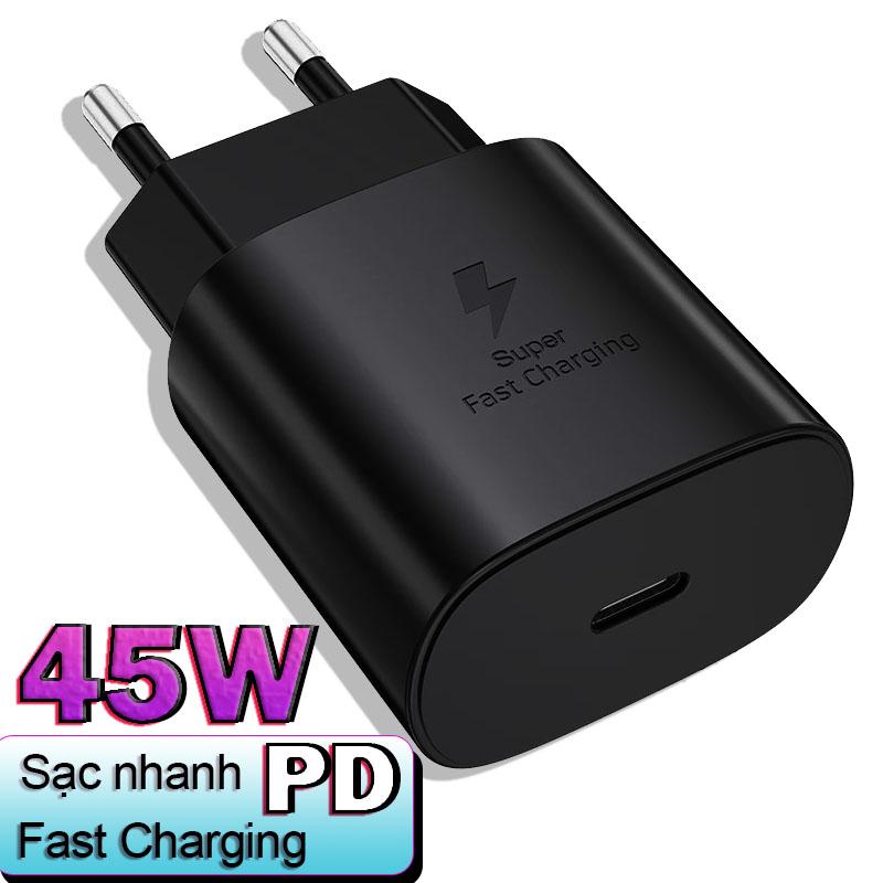 US/EU Original For Samsung Galaxy S24 ultra 23 22 21 A55 45W Fast Charging Head…