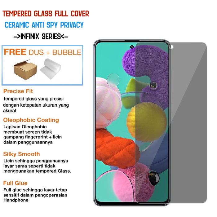 Jual Tempered Glass Spy Matte Infini* Note 30 Pro 30 10 Pro Anti Gores ...