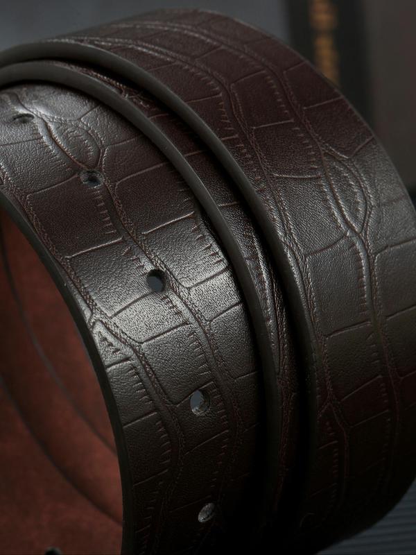 Men's Vintage Fashion All-match Belt, Casual Business Belt for Jeans Trousers, Daily Clothing Decoration, Trendy Exquisite Belt for Birthday Gift 8