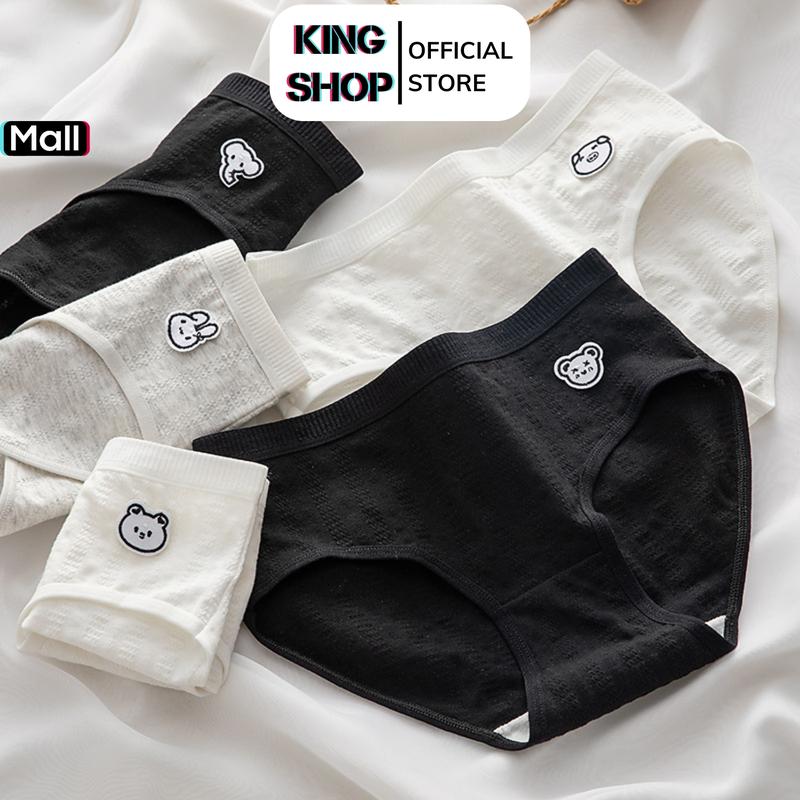 Quần lót nữ cotton kháng khuẩn thấm hút tốt, Quần chip nữ lưng thun co giãn 4 chiều KINGSHOP -LA68 Women