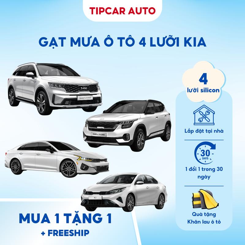 Gạt Mưa Kia Cần Gạt Mưa Ô Tô Kia Morning K3 Sorento Seltos Cerato 4 Lưỡi Gạt Mưa Cao Su Bền Đẹp
