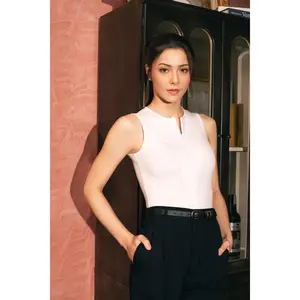 GOENA Zeta Zipper Sleeveless Bodysuit