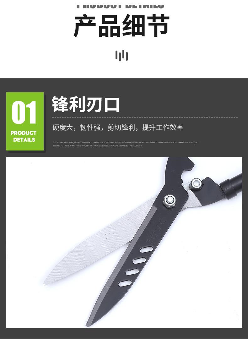 Product Introduction of Dezhizhu Green Bamboo Scissors Iron Handle Lawn Shears Manganese Steel Pruning Shear Hedge Shears Gardening Holly Scissors Tea Scissors Pruning Tool 15