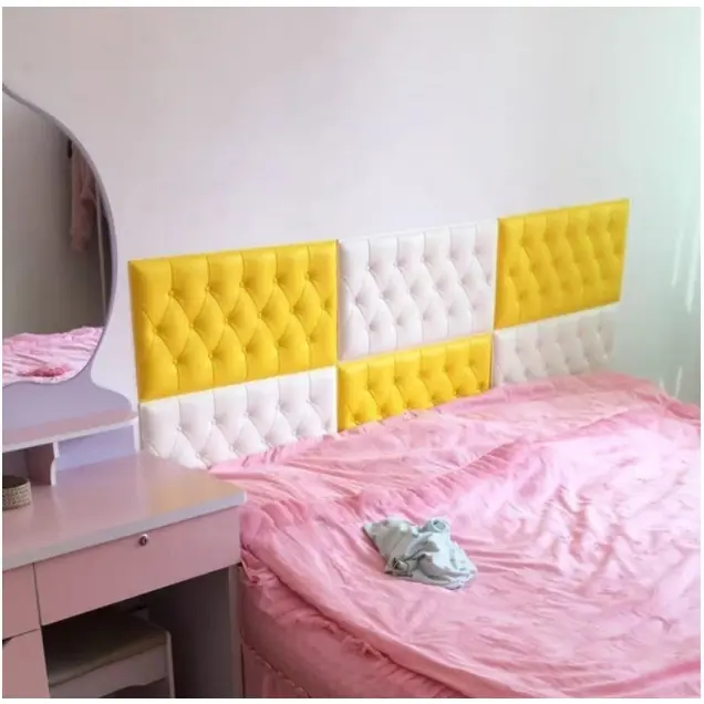 HL0206 Wallpaper 3D Foam Headboard Bed Wall Stiker Walpaper Foam Dekorasi Rumah Room 5