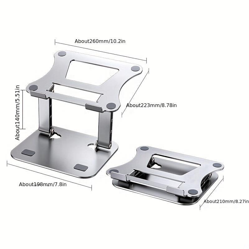 Adjustable Laptop Stand, Foldable Desk Laptop Stand, Laptop Riser Holder for Home Office 1
