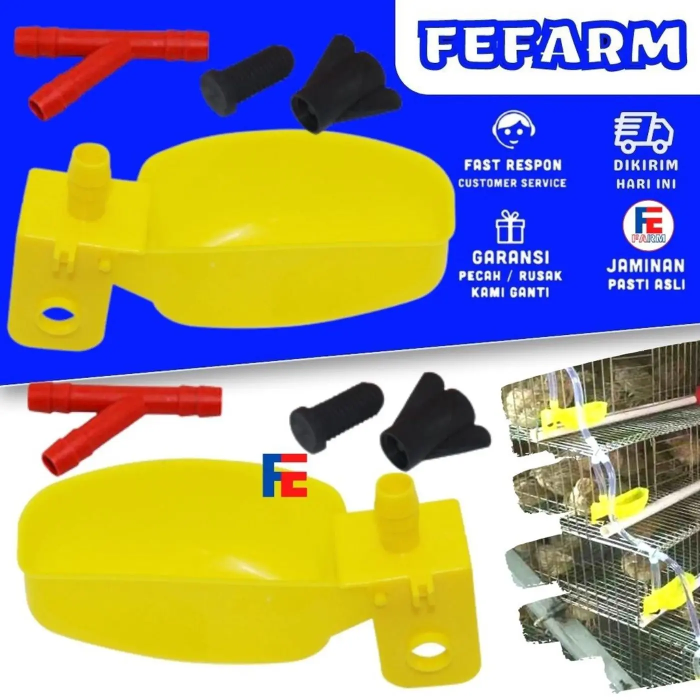Nipel Puyuh Tempat Minum Otomatis P1 FEFARM