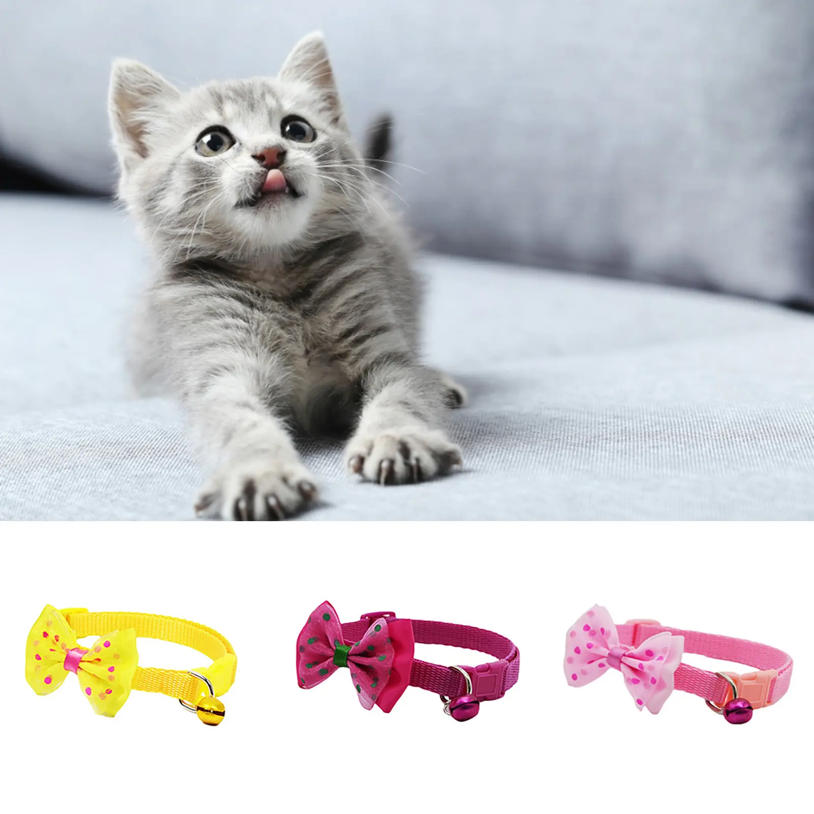 Neck Collar Washable Cozy Durable Pet Cats Neck Strap for Training