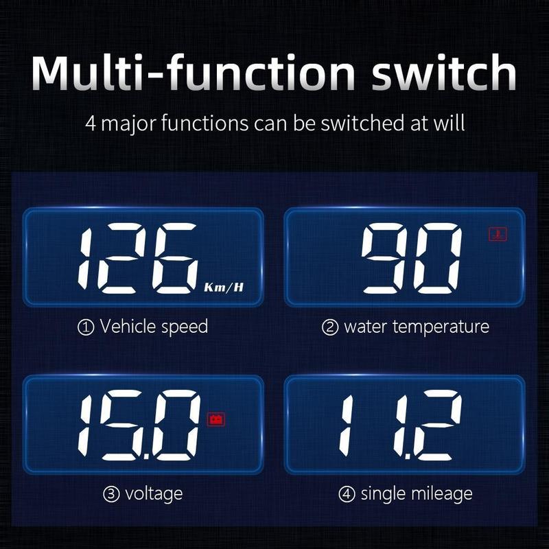 Product Introduction of OBD2 HUD Car Head Up Display Speedometer Monitor on Board Computer Windshield Projector Digital Electronic Auto Accessories 14