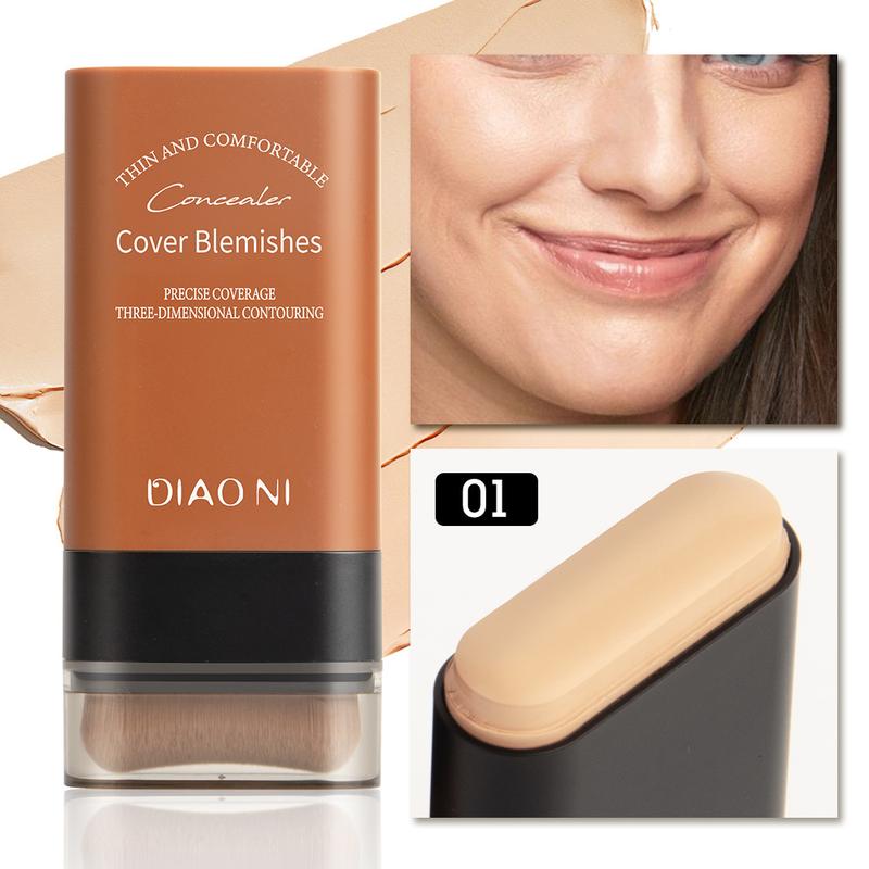 Product Introduction of Beauty Eraser Foundation Stick with Brush Hydrating Light Concealer Foundation 5