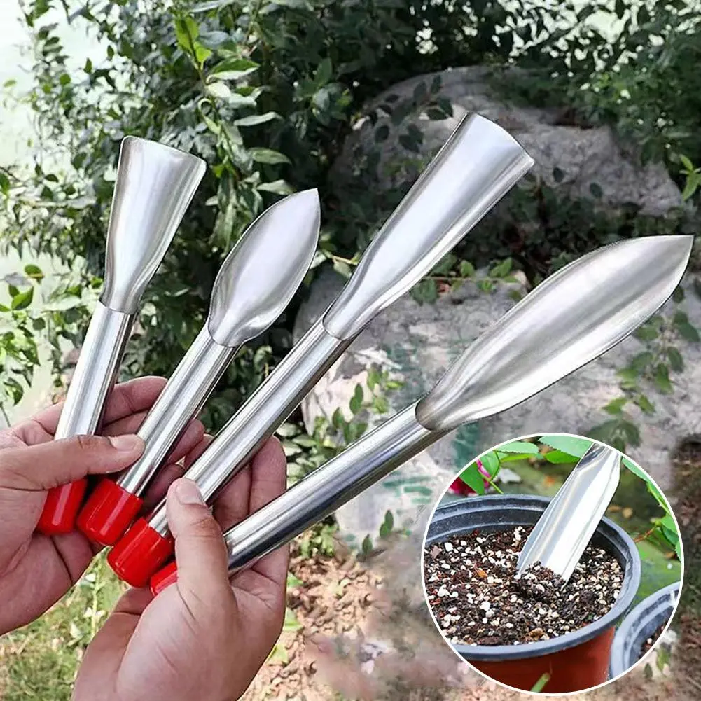 Stainless Steel Spatula Agricultural Digging Pulling Tool Shovel Gardening Weeds B7T2
