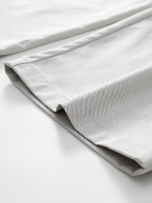 Men's Solid Zipper Fly Pants, Regular Fit Casual Comfy Straight Leg Trousers for Spring & Fall, Woven Bottoms for Men, Beige 6