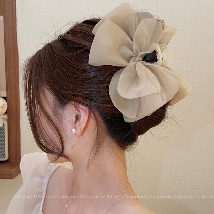 Product Introduction of Kẹp Tóc Nơ Lưới, Tay Cầm Thanh Lịch Và Mới, Cỡ Lớn, Dành Cho Nữ phukien  toc nu Women Hoa 3