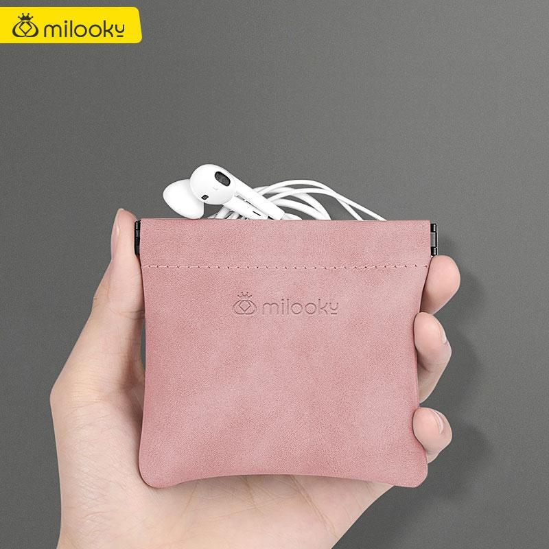 Portable Earphone Storage Bag, 1 Count Multifunctional Digital Storage Bag, Desk Organizer for Home Office, Desk Accessories for Home Office 4