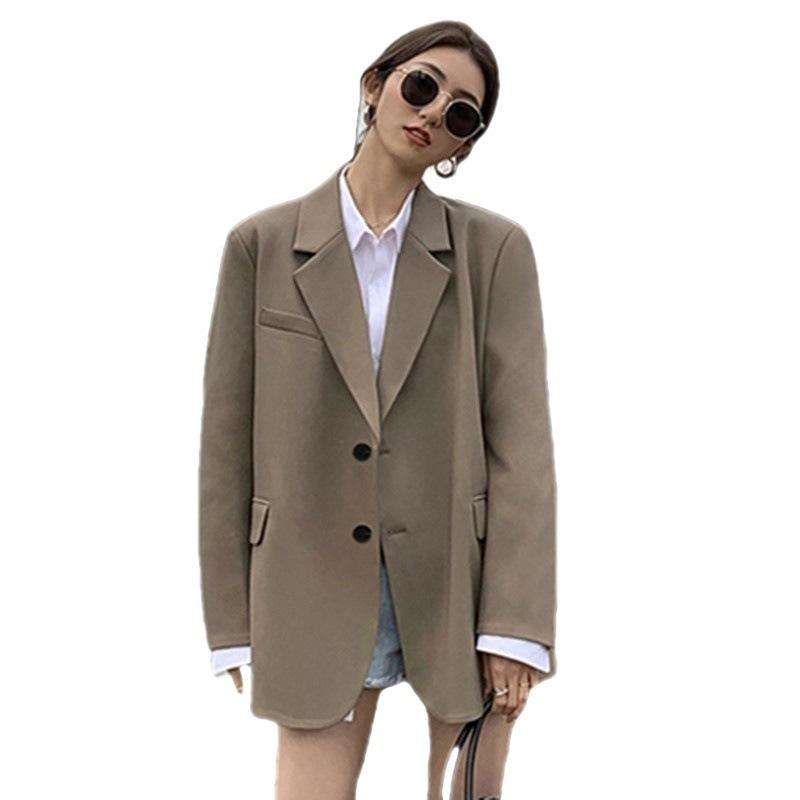 Áo Khoác Vest, Màu Trắng, Dành Cho Nữ, Phong Cách Hàn Quốc, Thiết Kế Dáng Rộng Rãi, Thường Ngày Và Thanh Lịch, Thích Hợp Cho Mùa Xuân Và Mùa Thu, Hàng Mới Về Năm 2024, Áo Phù Hợp Công Sở 4