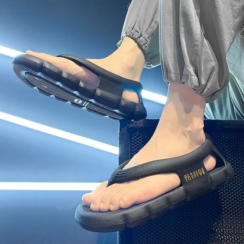 Men Women Fashionable Flip-Flops Wear-Resistant Super Soft Thick-Soled Lightweight Sandals