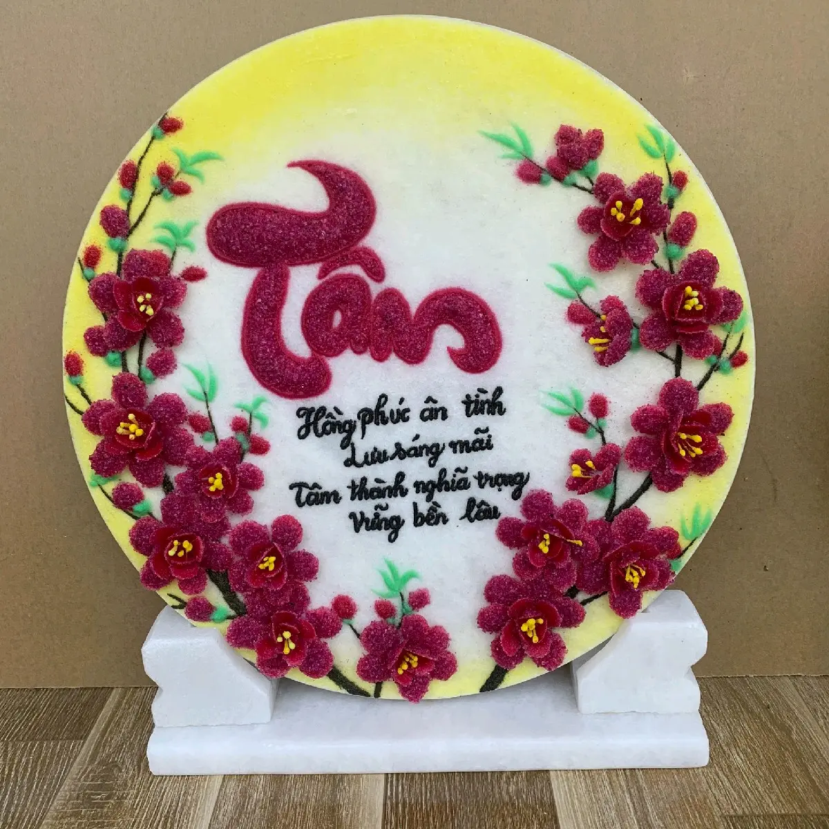 TRANH CHỮ TÂM . KT35 cm . TRANH ĐÁ QUÝ TỰ NHIÊN THIÊN NHIÊN .