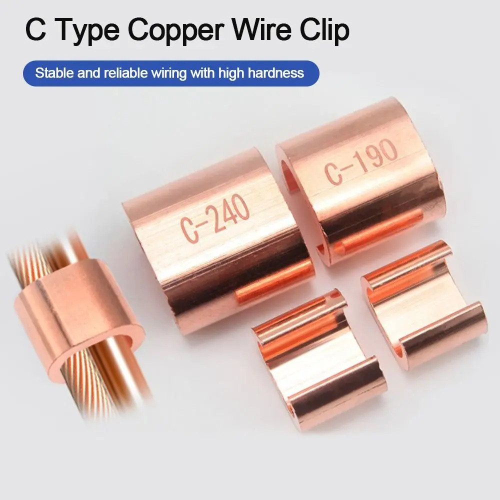C Type Clip Buckle C Type Copper Wire Clip Copper Wire Connector Branch Connection Cable