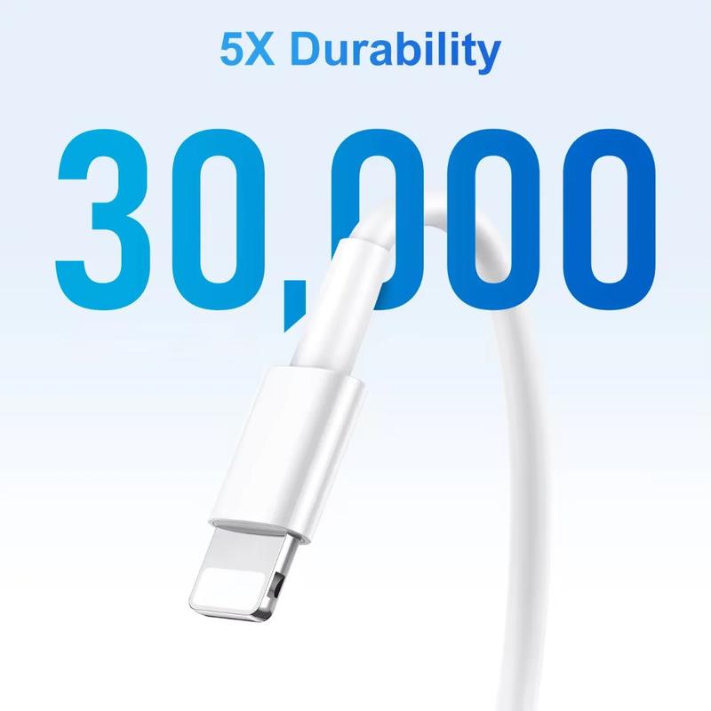 Cáp Type C, Chính Hãng 20W, Dành Cho iPhone 13 / 12 / 11 / 14 / 15, Pro Max, Mini, 7 / 8 Plus, X / XS / XR, Bộ Sạc iPad, Cáp Sạc Nhanh, Có Ngày Tháng Điện Thoại, Ba giắc Cắm, Hai Chiều Dài 4