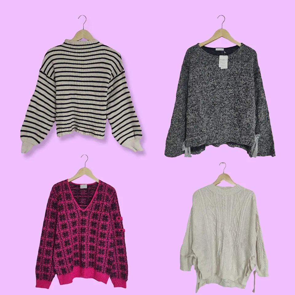 atasan rajut import murah 2kg Knitwear Baju Panjang