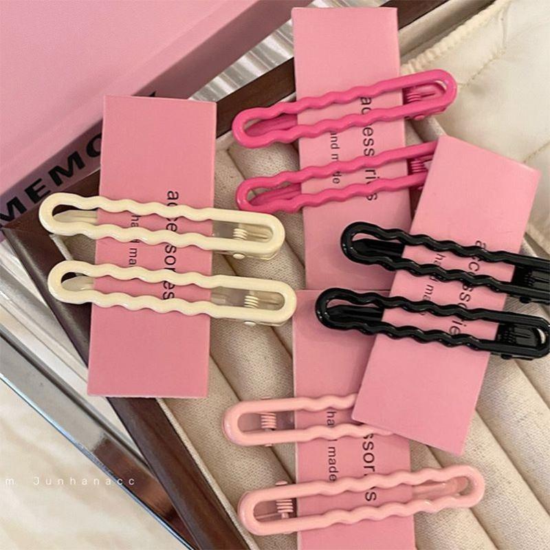 Product Introduction of Kẹp Tóc Kim Loại, Màu Pastel Dễ Thương, Kẹp Tóc Mái, Phụ Kiện Tóc, Kẹp Một Đường 11
