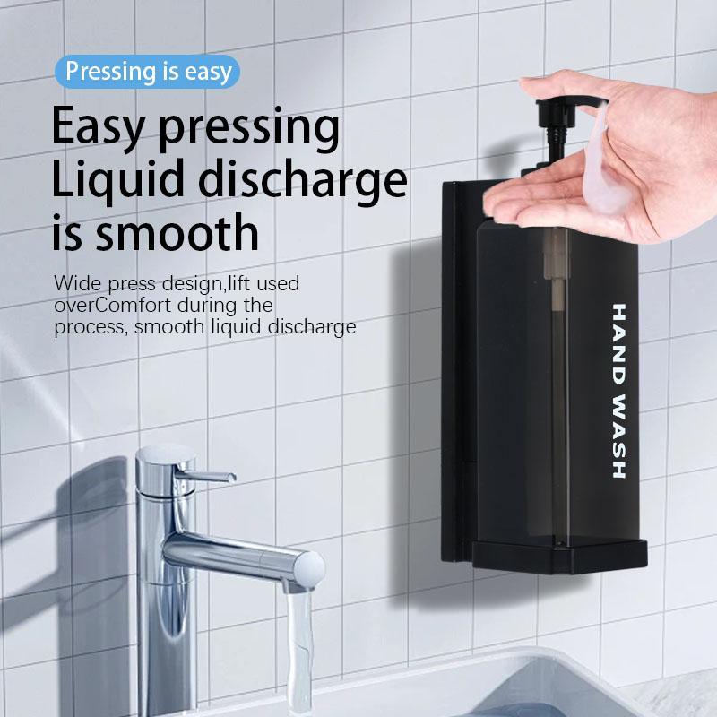 Product Introduction of Wall Mounted Soap Dispenser, 1 Count Punch-free Soap Liquid Pump, Shampoo Conditioner Shower Gel Dispenser for Bathroom Supplies 3
