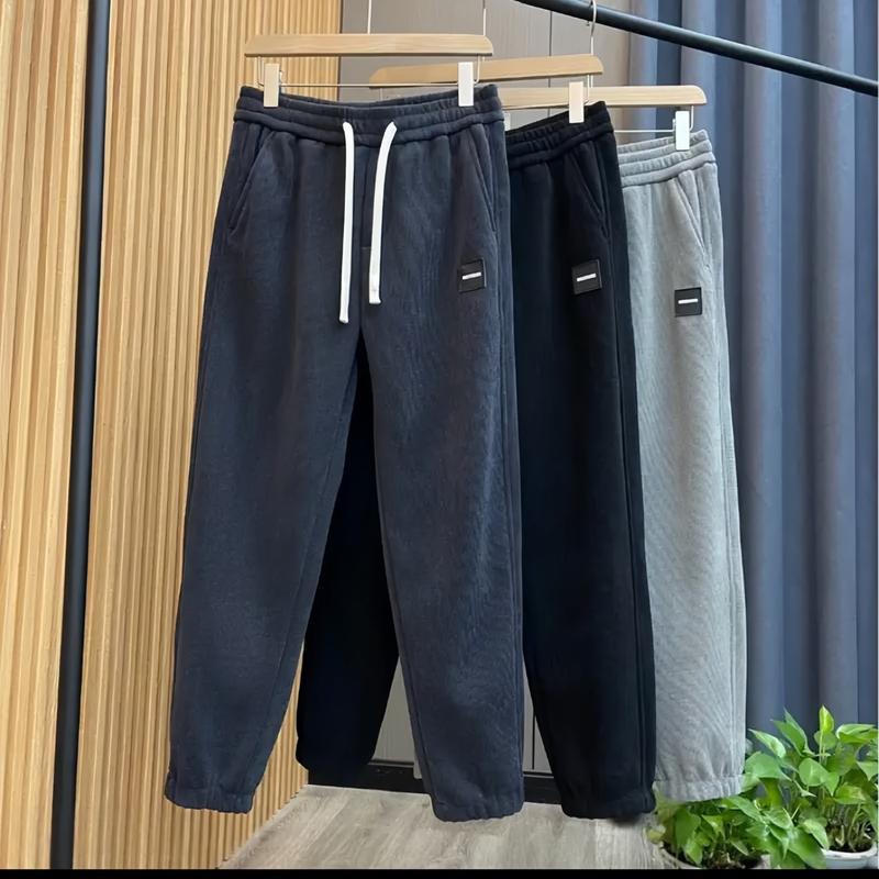  SET 3 QUẦN NỈ TĂM JOGGER U.M.A bo chun có DÂY RÚT BẢN TO mác Vuông hàng xuất dư năng động fom dáng thể thao thanh lich ấm áp khỏe khoắn NEW Màu đen Thông thường Trơn Đồng Sport có thể giặt máy thời_trang Nam Thun Tập Gym Thể Dục 