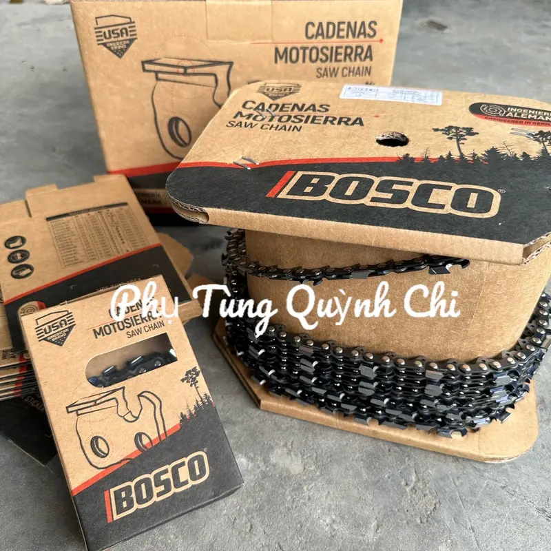 Xích cưa BOSCO Cải Tiến Mẫu Mới Chân Vuông 3 - 30/42/36/32/48 Mắt 0