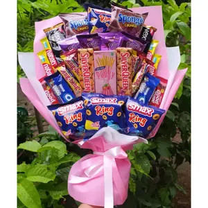 Buket snack coklat silverqueen hadiah wisuda hadiah ulang tahun valentine