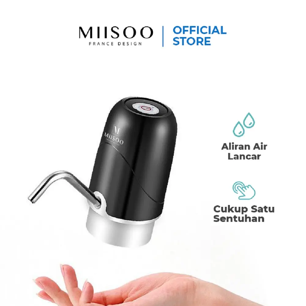 MIISOO Pompa Galon elektrik SMART Pumping UNIT Rechargerable Pompa Galon Stainless